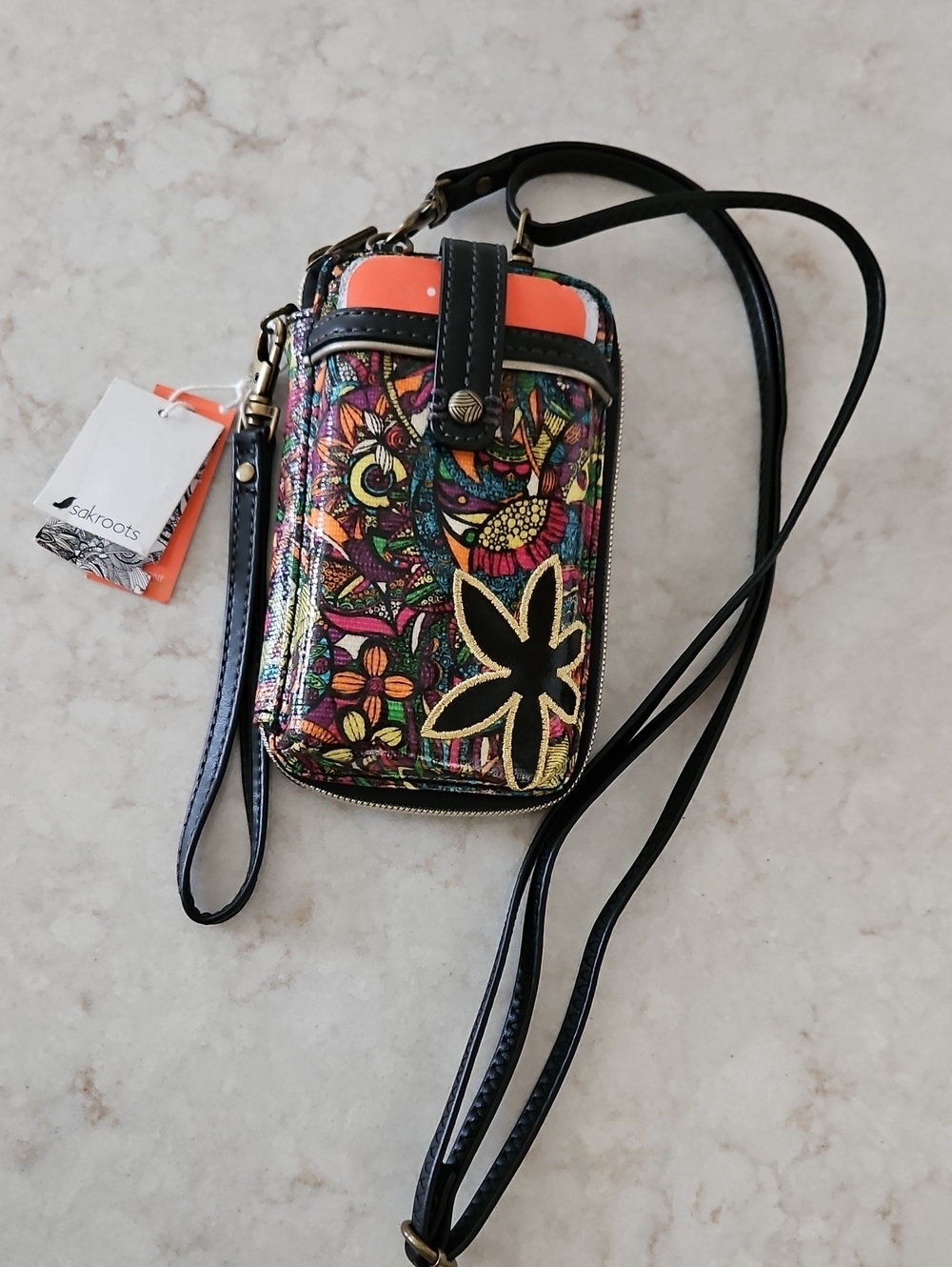 Sakroots Smartphone Wristlet / Crossbody Bag ~ NWT